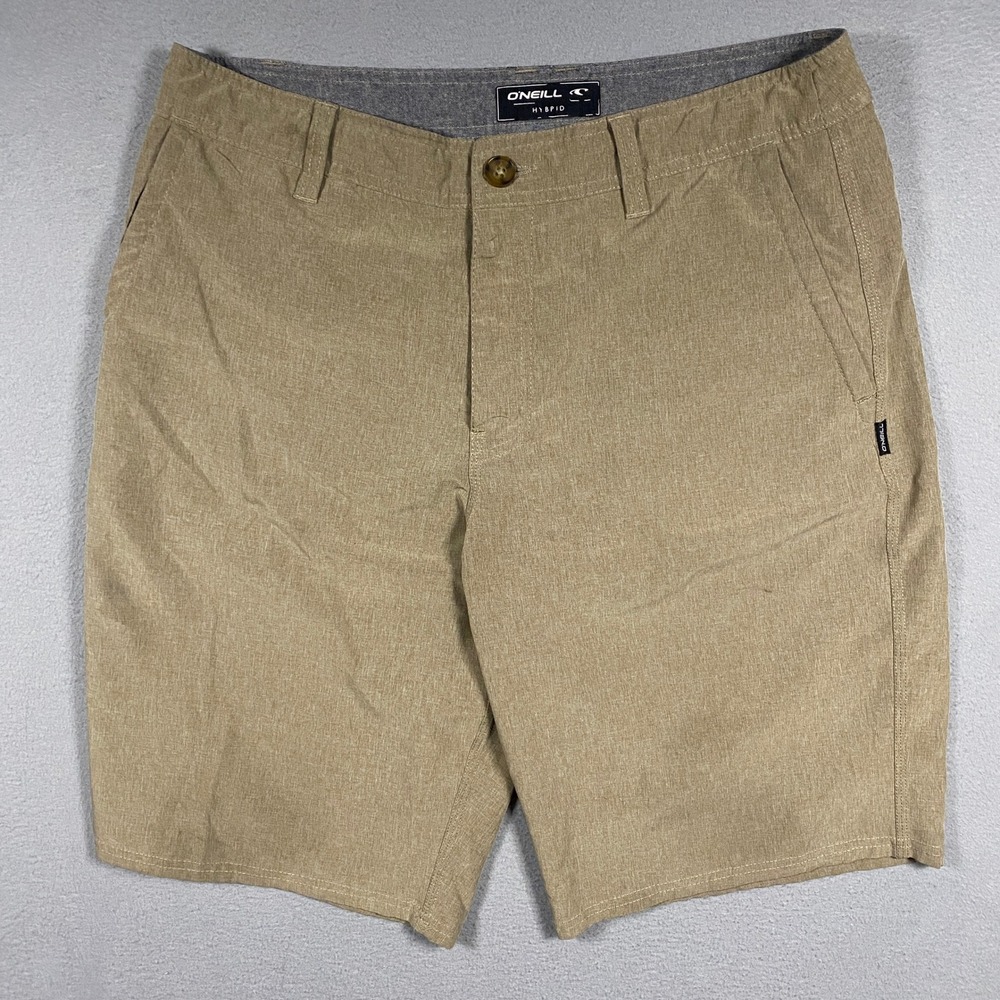 O'Neill Hybrid Shorts Mens 32 Khaki Hyperdry Stretch SP018A013